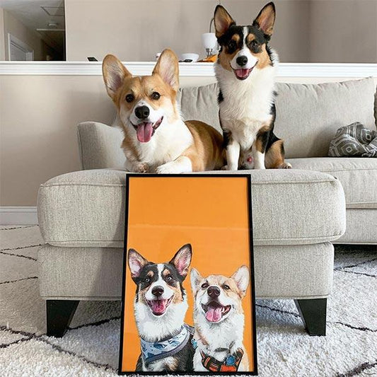 Custom Pet Art Framed Print