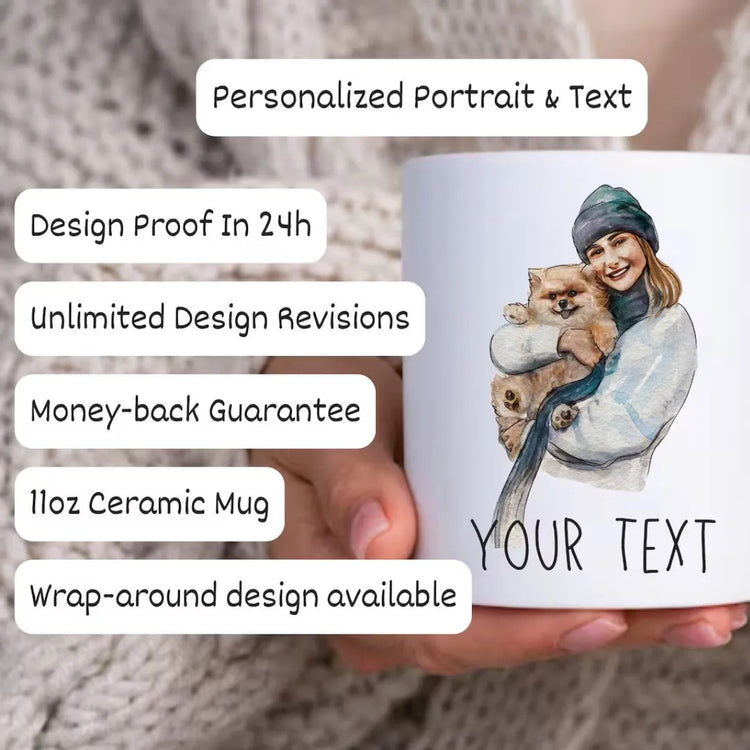 Custom Pet Portrait Coffee Mug