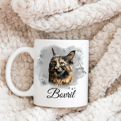 Custom Pet Digital Portrait Coffee Mug