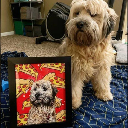 Custom Pet Art Framed Print