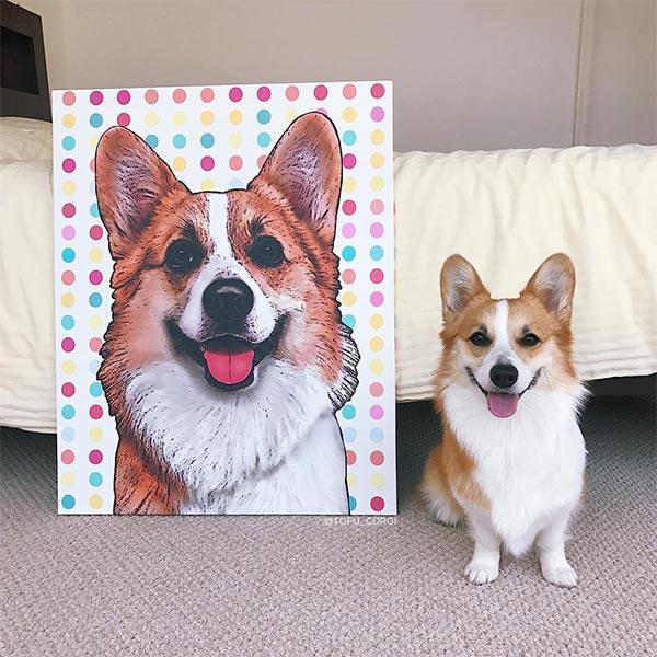 Custom Pet Art Canvas