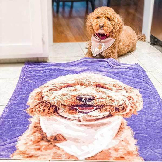 Custom Pet Art Fleece Blanket