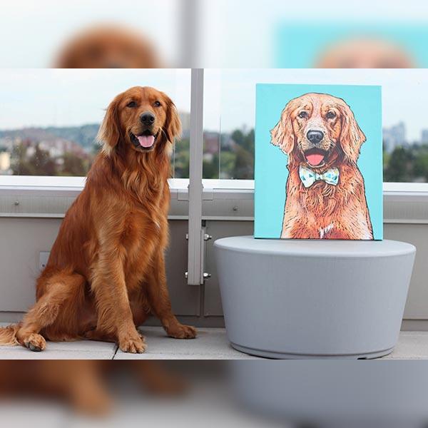 Custom Pet Art Canvas