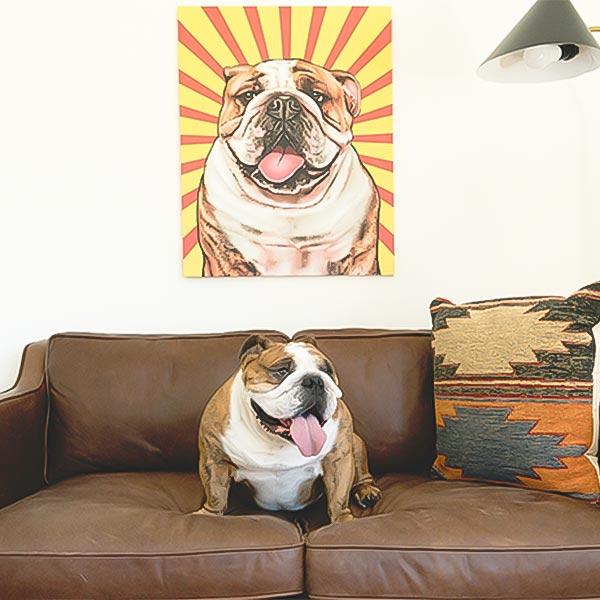 Custom Pet Art Canvas