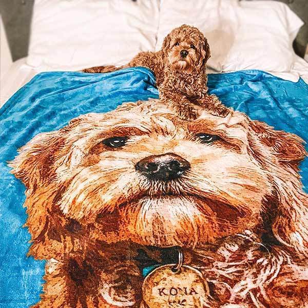 Custom Pet Art Fleece Blanket