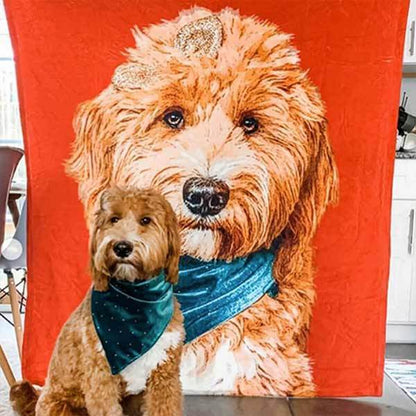 Custom Pet Art Fleece Blanket